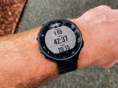 Sports watch showing activity data on a wrist.